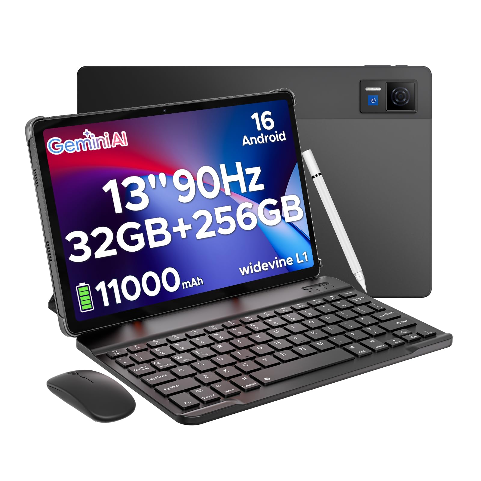 DOOGEE U13 Android 16 Tablet 13 inch Tablets, 32GB RAM+256GB ROM