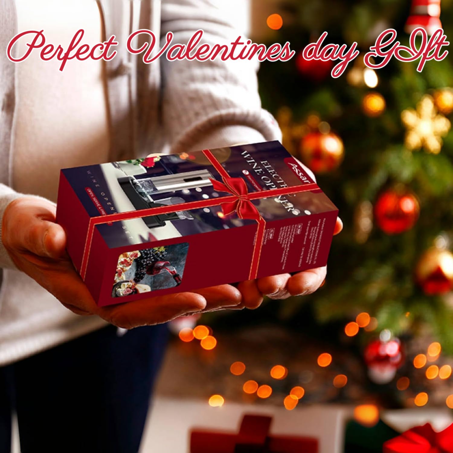 Abrebotellas de vino eléctrico, abridor automático de botellas de vino, sacacorchos eléctrico inalámbrico recargable, juego de regalo con tapón de vino, cortador de lámina, aireador de vino, base de 3