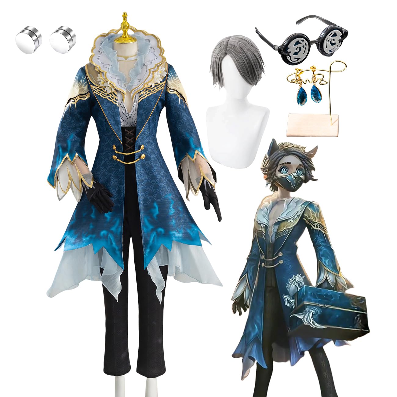 Amazon.co.jp: [HAOJEE]第五人格 納棺師コスプレ衣装 ハロウィン衣装 
