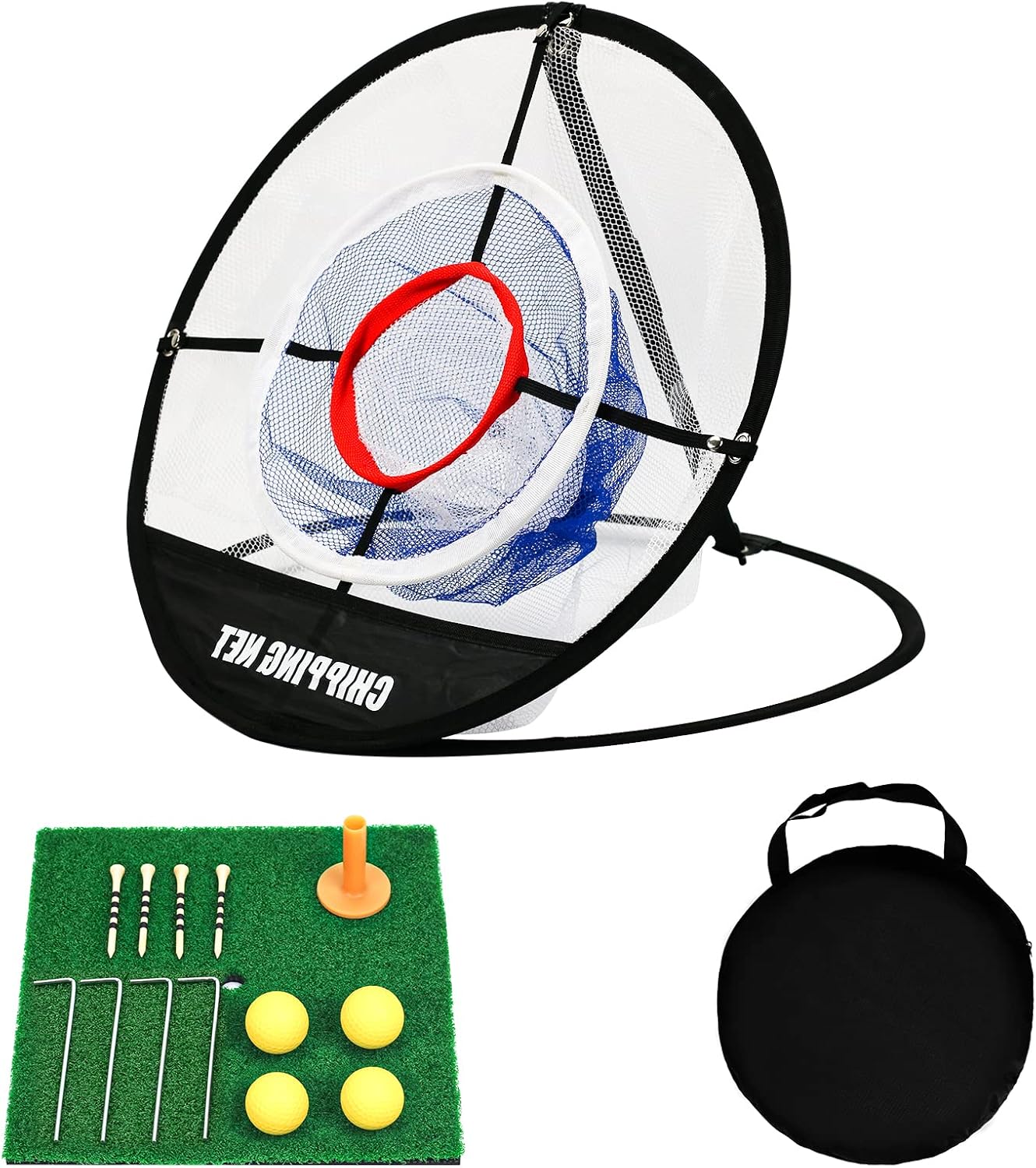 Golf Chipping Net with Mat, Pop Up Golf Chipping Net Portable Indoor