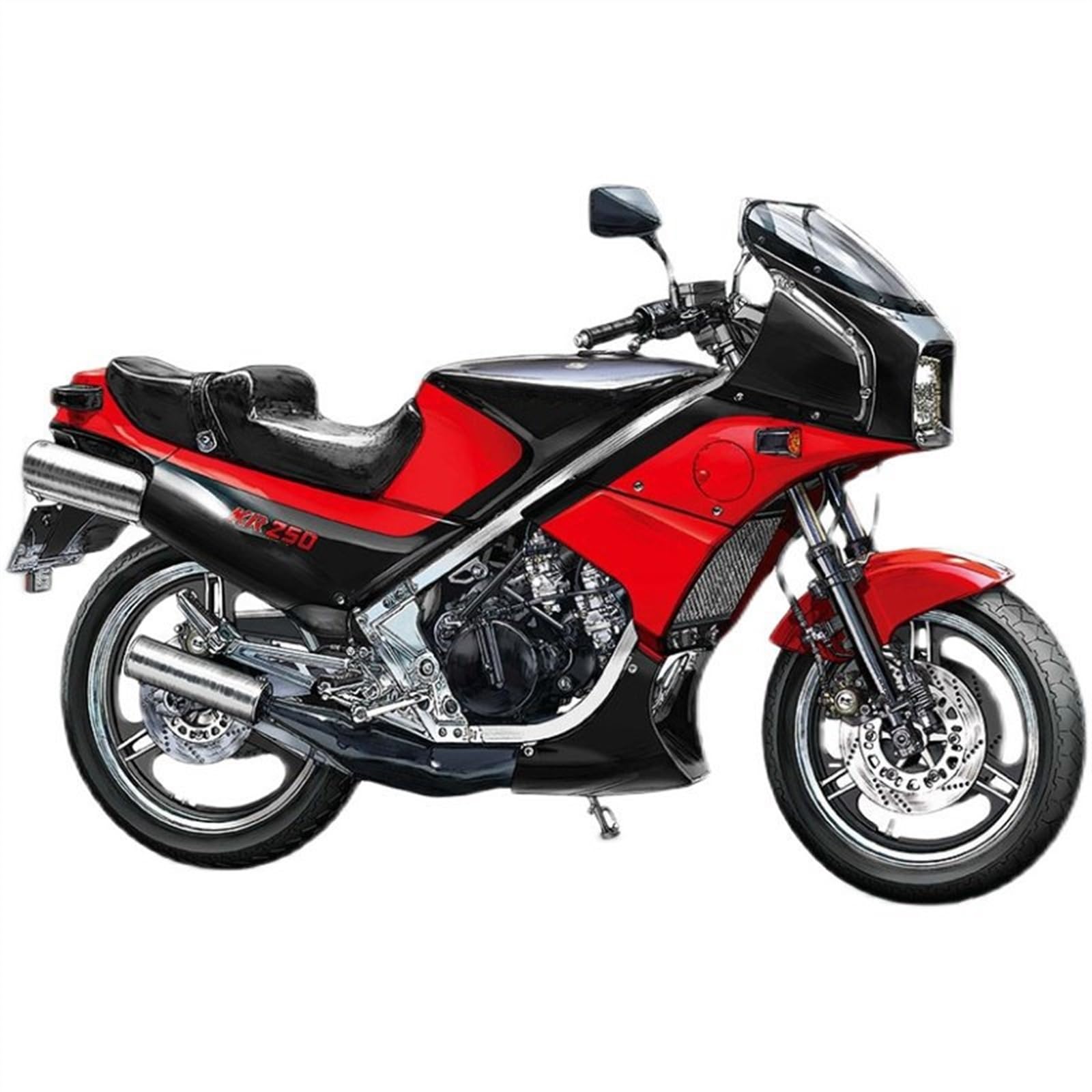 SEYXF Motorbike Toy 1:12 Motorcycle Model Toy Vehicle Collection Assembled Version for Kawasaki KR250 A