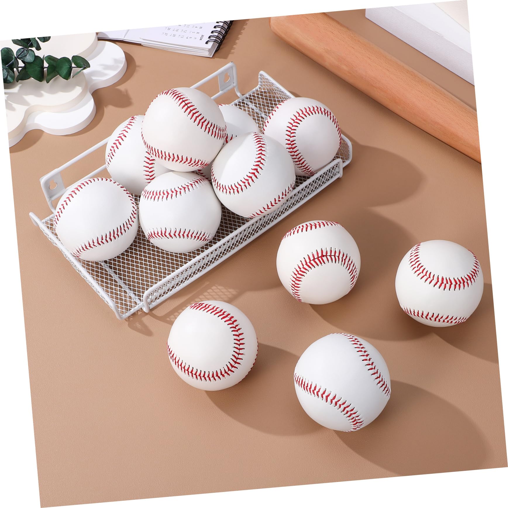 Toddmomy Balones Piezas Béisbol para PVC 12 de Entrenamiento Principiantes