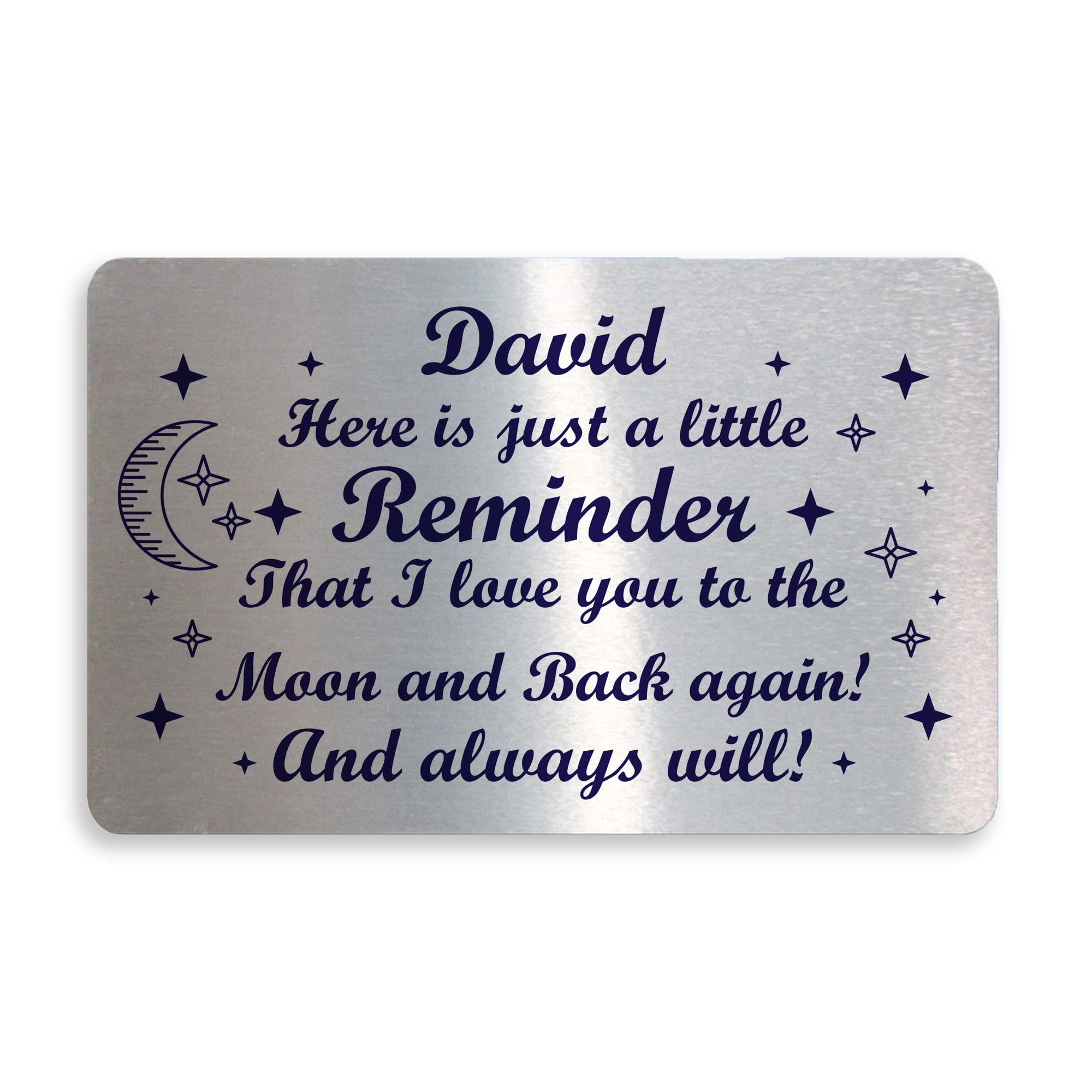 RED OCEAN Personalised Love You Sentimental Keepsake Mum Dad Nan Grandad Auntie Uncle