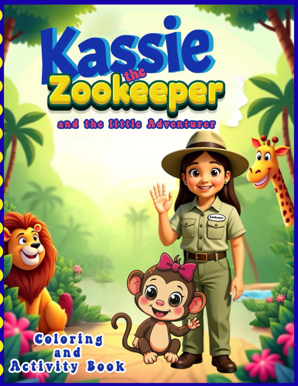 Kassie the Zookeeper and the little Adventurer Coloring and Activity Book: Faith-filled Coloring and Activity Book for Kids