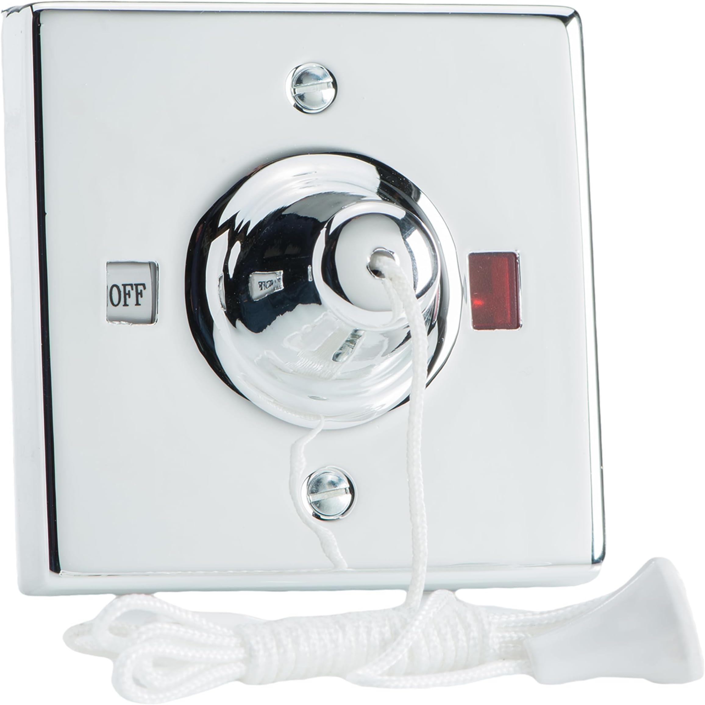 Varilight 45A Pull Switch with Neon Chrome Effect Chrome Effect