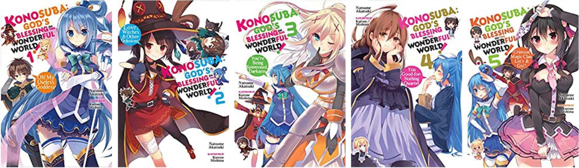 Konosuba: God's Blessing on This Wonderful World! Vol. 1-17 Complete Light Novel Set by Natsume Akatsuki