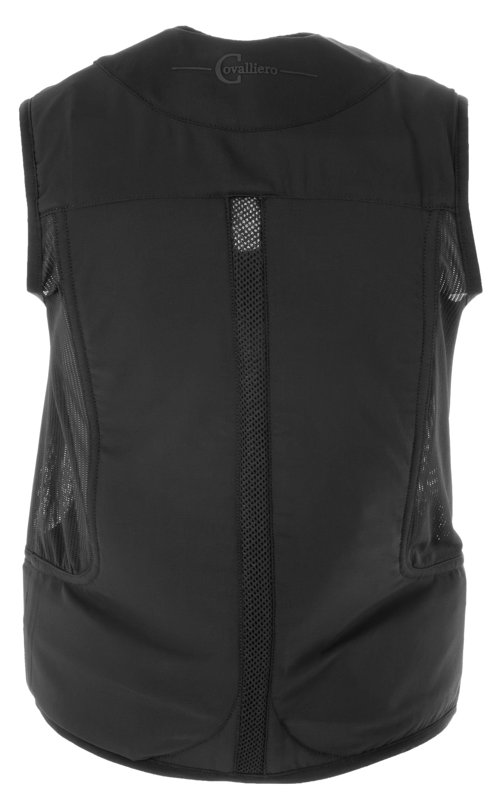 Covalliero Gilet di sicurezza per airbag Manege, gilet di sicurezza, protezione M, 165-170 cm, nylon, nero, equitazione, cartuccia inclusa
