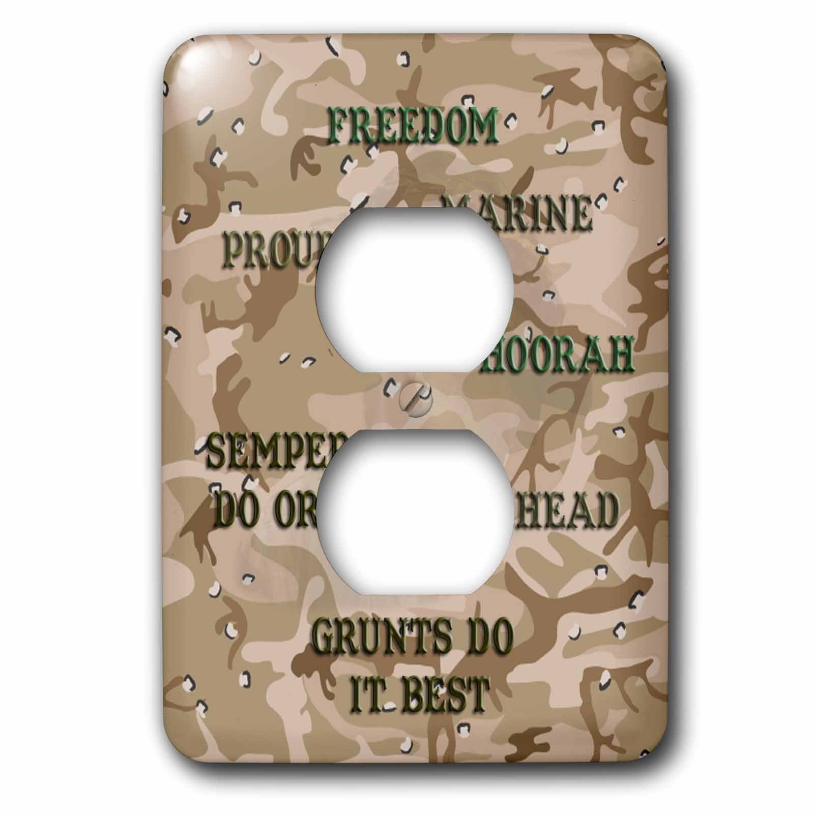 Desert Gulf War Camouflage 3dRose LSP_60461_15,2 cm plaque murale double prise