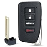 Keymall Smart Key Fob Keyless Entry Remote Control Replacement for Lexus ES300h/ES350/GS350/GS450H/GS-F/GS300t G Board 0020 HYQ14FBA 89904-06170