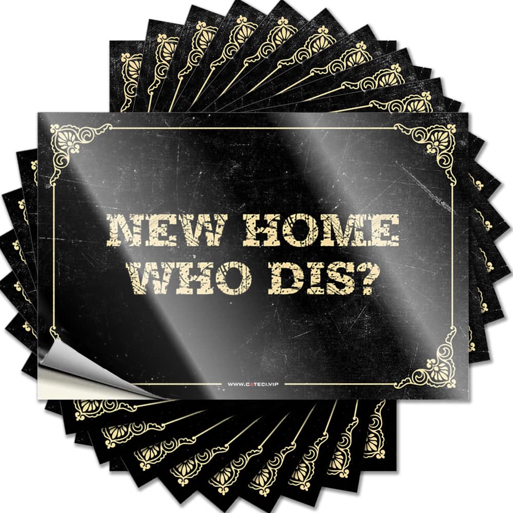 Teenage Fuzzy Tattoo - New Home Who Dis Removable Decal Soft Area Easy Peel for Car(8X12CM)