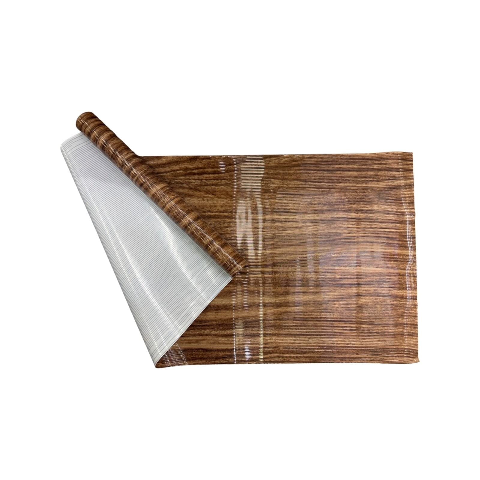 CASA-NEST MULTIPUPOSE PVC Shelf Roll (45 CMS X 150 CMS Kitchen Slab roll/Almihra roll/Fridge Roll, Size 45 cms x 1.5 mtr (Brown 3)-image-48