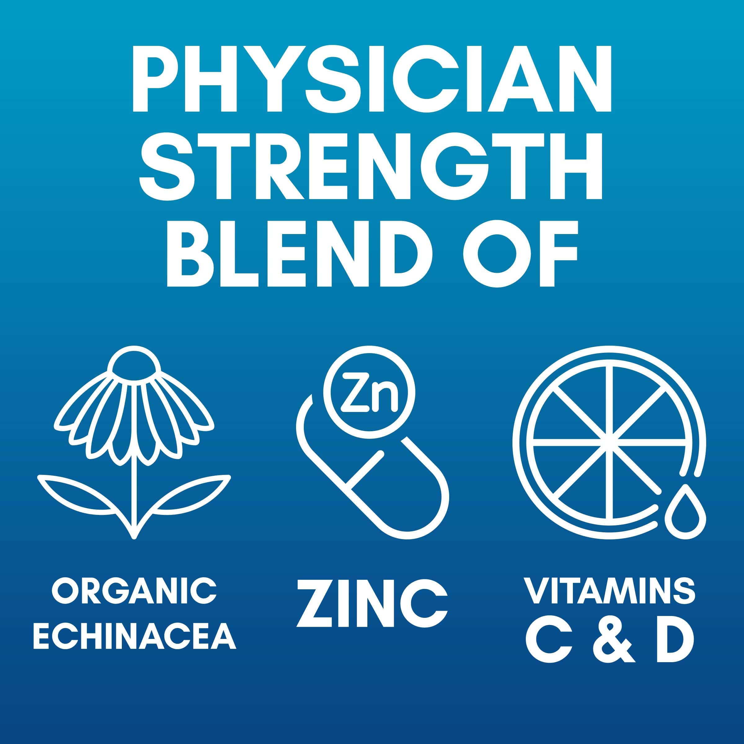 EZC Pak+D 5Day Immune System Booster for Cold and Flu Relief with