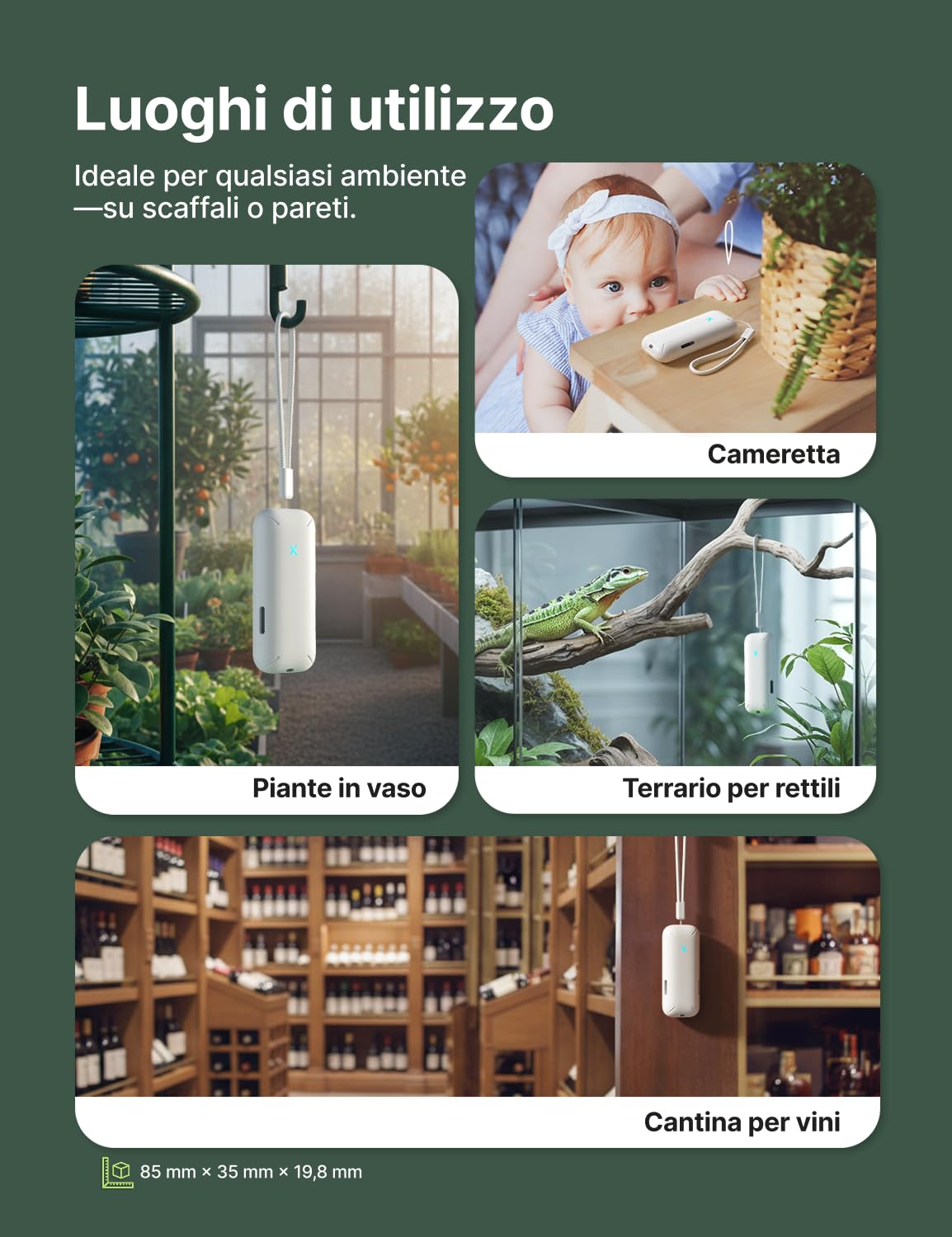 X-Sense Termometro Igrometro WiFi Interno, Monitor di Temperatura e Umidità Intelligente con Soglie Personalizzabili e Avvisi App, Storico Dati, Kit con Stazione Base e 4 Termoigrometri, STH0B41 | Monitoraggio di temperatura e umidità, Stazione base inclu