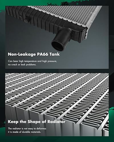 Vista 426 de SCITOO Reemplazo completo del radiador de aluminio para 1993-1998 para Toyota para T100 2.7L 3.0L 3.4L 2090 Radiador