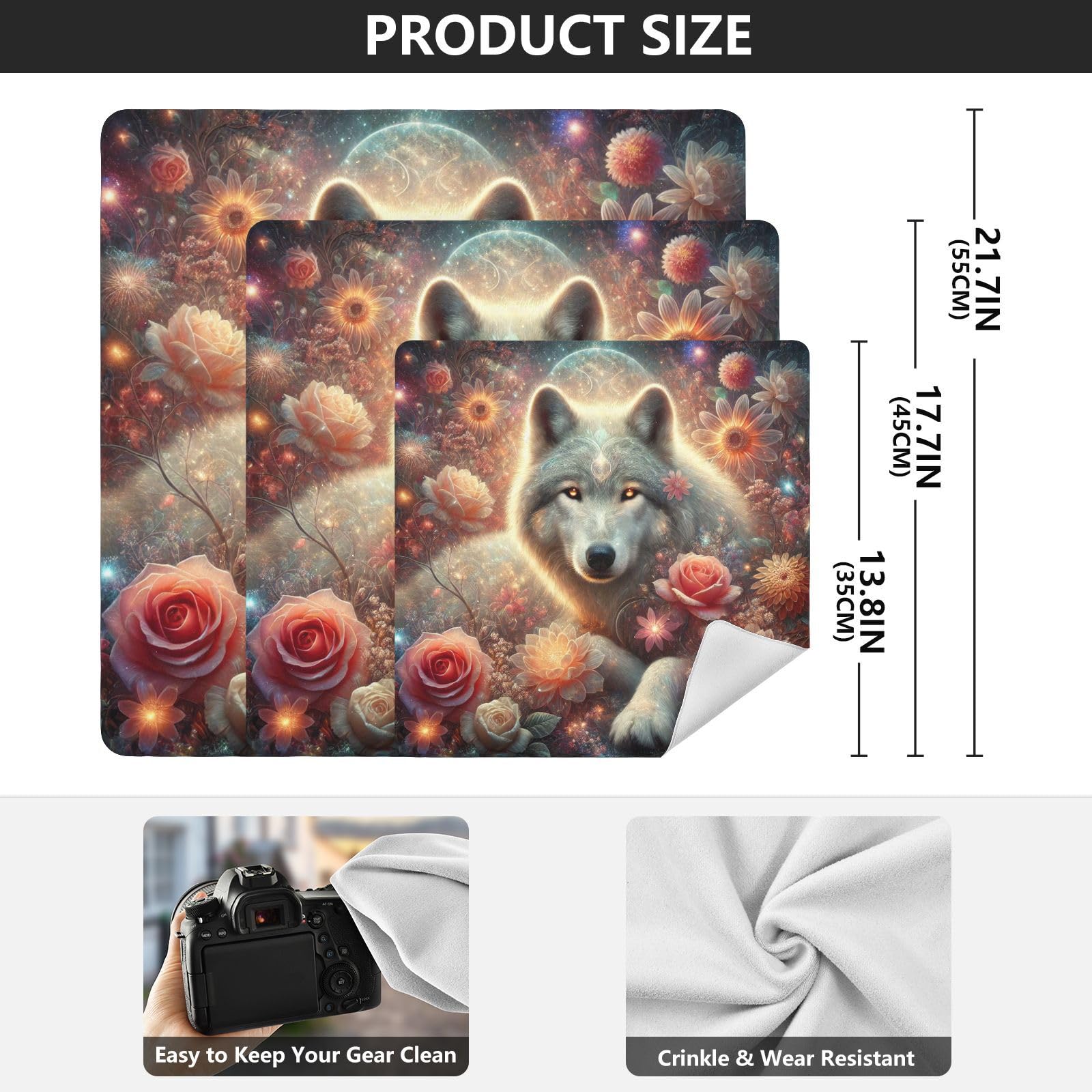 Joko Ivery Wolf Flower Self-adhesive Cloth 17.7