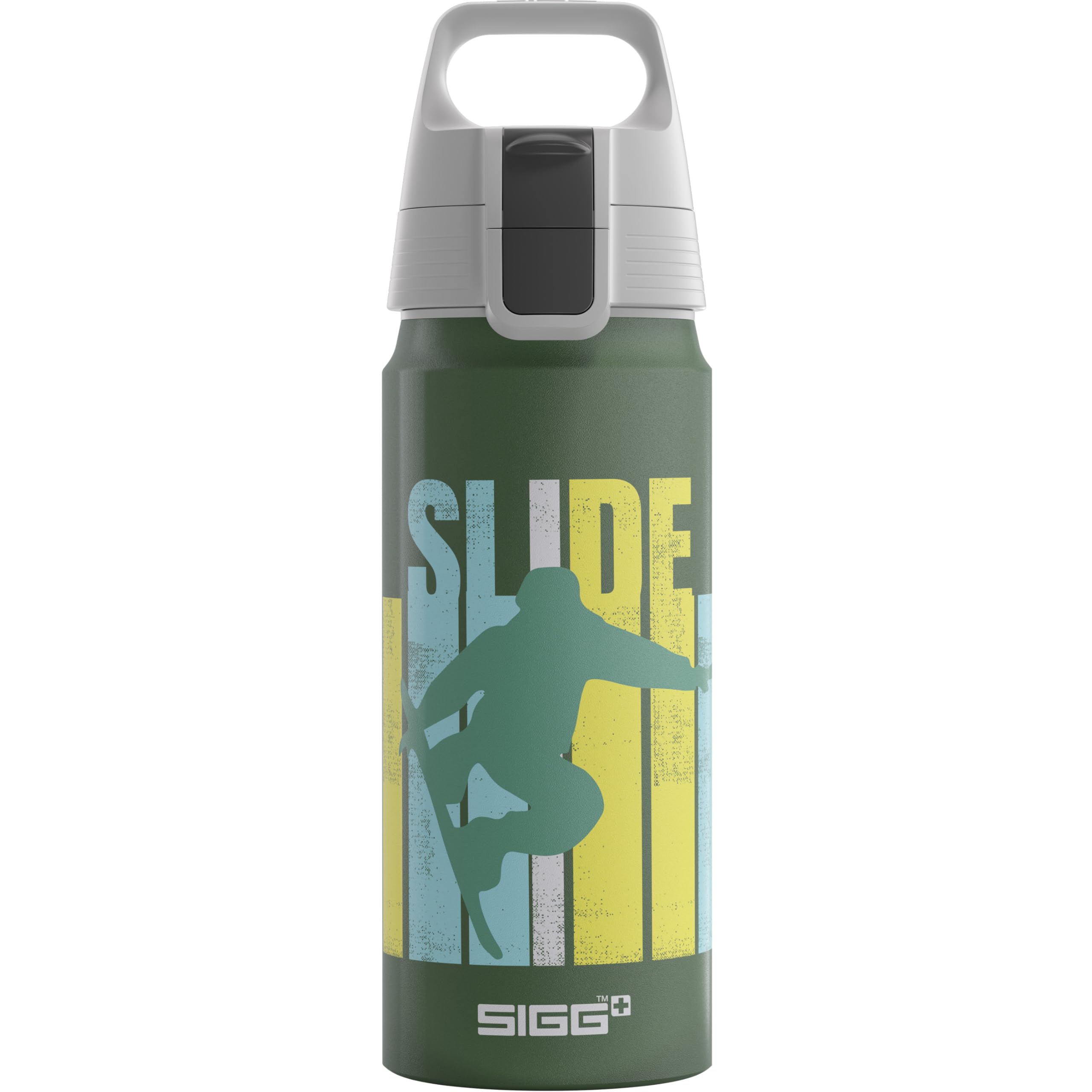 Sigg - Aluminium Kids Water Bottle - WMB ONE - Suitable For Carbonated Beverages - Leakproof - Lightweight - BPA Free - Climate Partner Certified - 0.6L