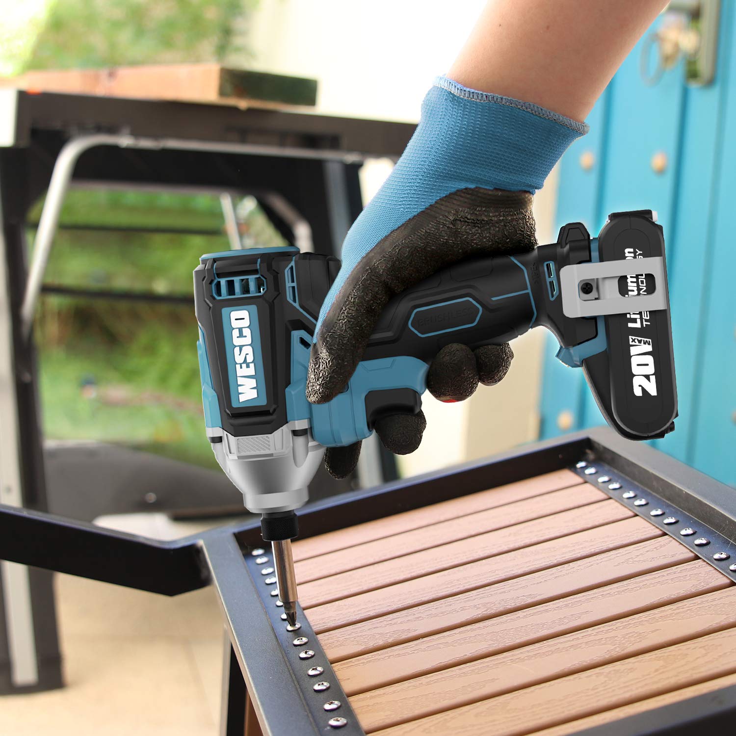 Amazon | WESCO 20V コードレスインパクトドライバー 電動ドライバー