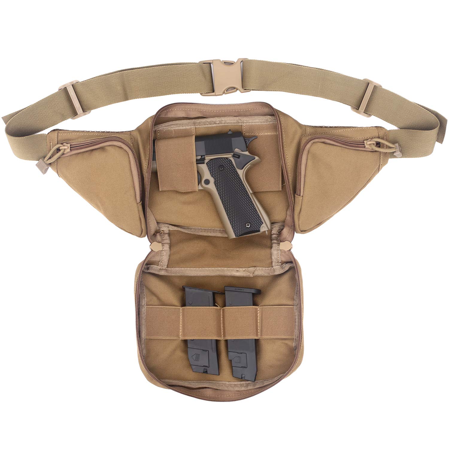 Cinturone Tattico Militare Pistola A Gas Fondina Nascosta Per Pistola 2 Pezzi - Da Cintura, Universale, Destra/Sinistra, Tattica Pistola A Pallini Fondina Trasporto Pistola Comfort