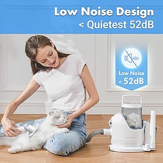 Neakasa P2 Pro Dog Cat Grooming Brush, 15000 Pa Vacuum Suction, 2L Large Capacity, Grooming Clippers Professional, Dog Grooming Kit for Thick Short Long Hair, Silent