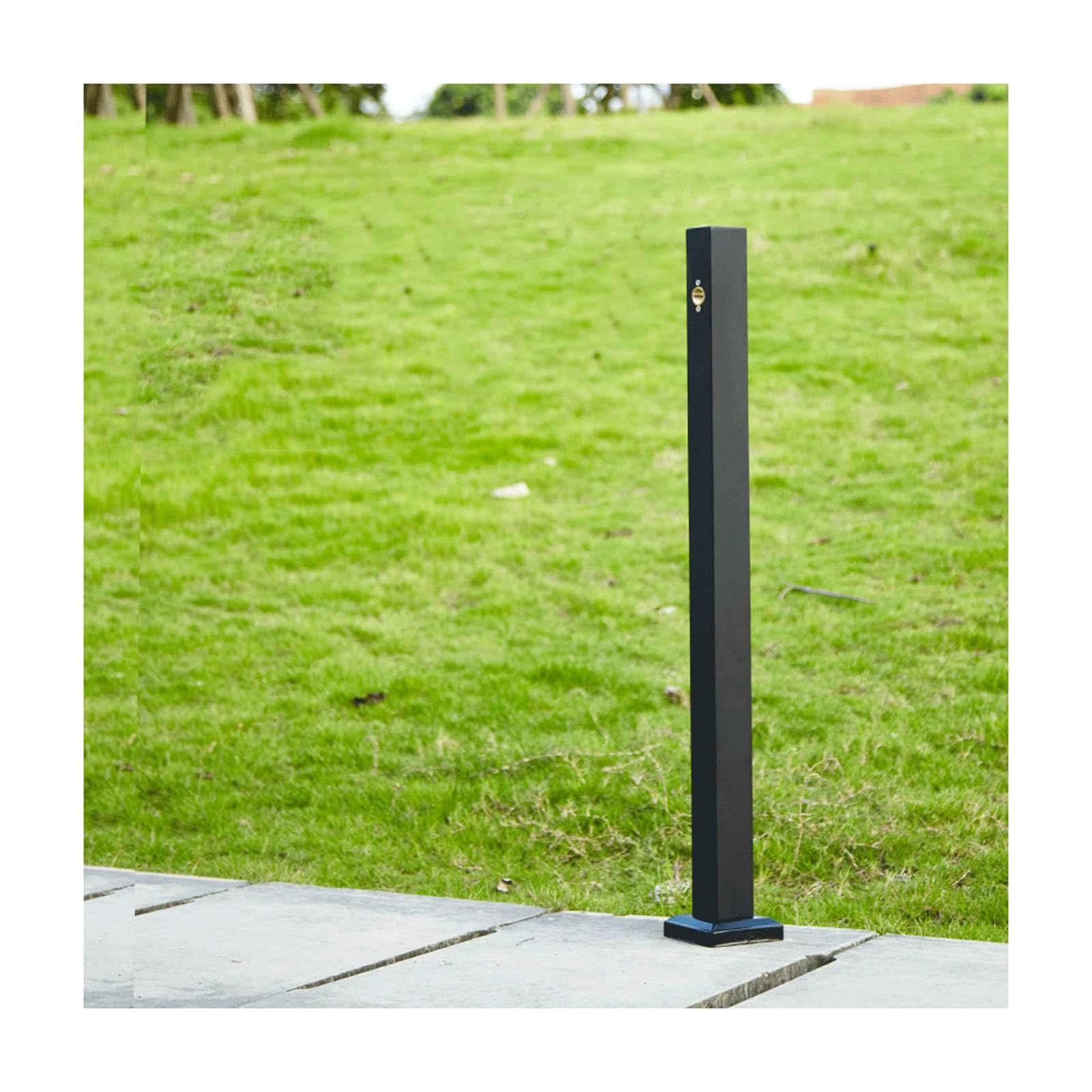 XDLEDMKIZ Vertical Square Garden Water Column Freestanding Stainless Steel Hose Stand Outdoor Water Fountain Yard Hydrant for Backyard Spigo