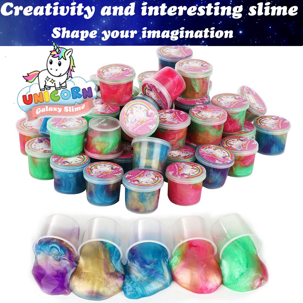 Regina slime様スライム 6個セット❤︎ Amazon.com: 48 Packs Galaxy Slime Unicorn Color Slime kit