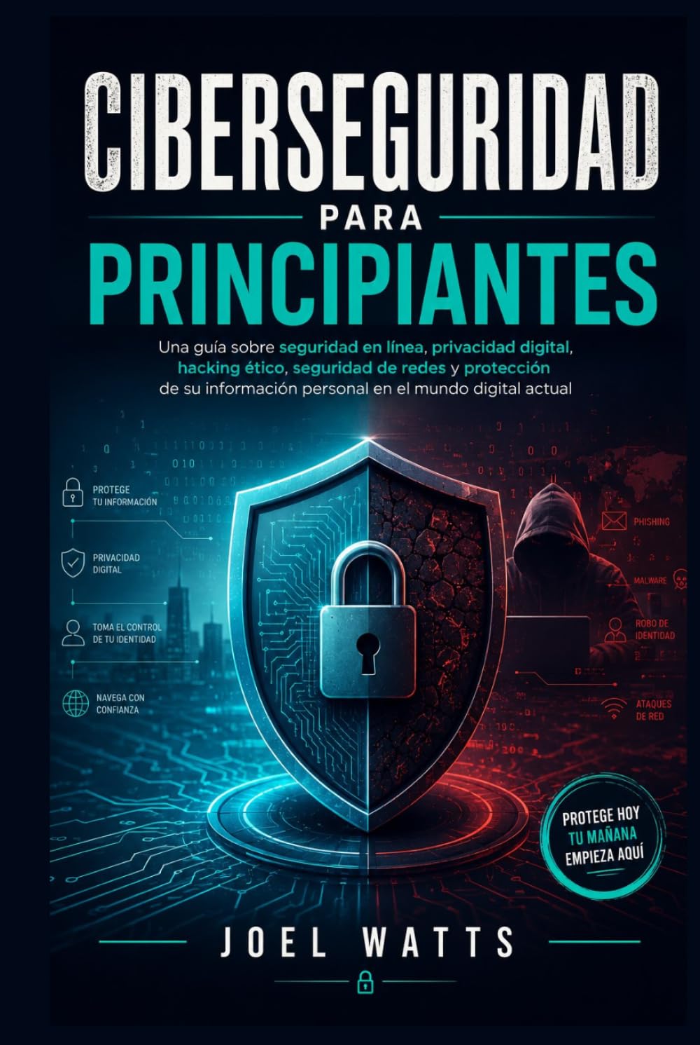 Ciberseguridad para principiantes: Una guía sobre seguridad en línea, privacidad digital, hacking ético, seguridad de redes y protección de su información personal en el mundo digital actual