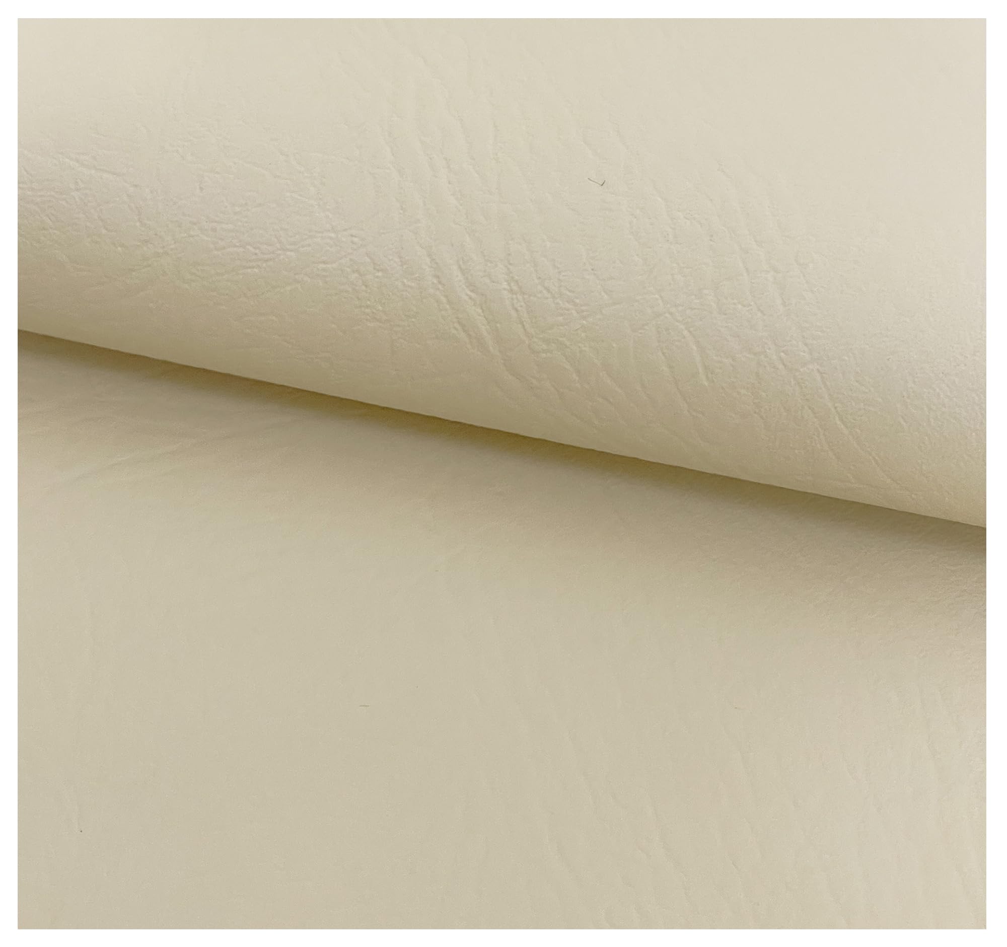 Chester Grained Faux Leather Fabric Fire Retardant Leatherette Upholstery Waterproof Heavy Duty Leathercloth Material (1 Metre (100cm x 140cm), Cream)
