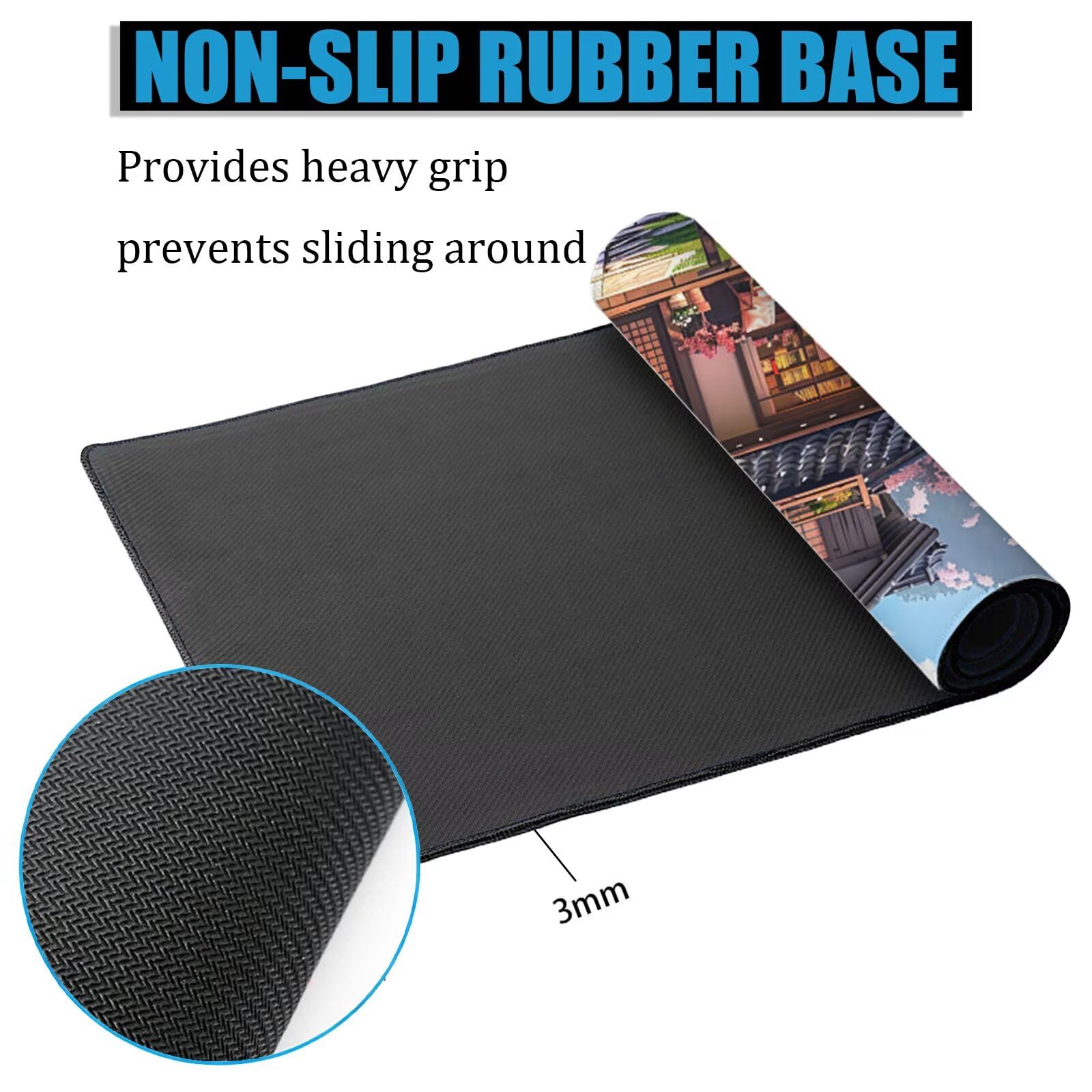 XXL Tappetino Mouse 1500x800 mm Gaming Casa Sottomano Scrivania Ufficio, Fiori Di Ciliegio Mousepad Antiscivolo con Base Stabile, Tappeto per Mouse e Tastiera, Accessori Scrivania Gaming, PC H0-1047
