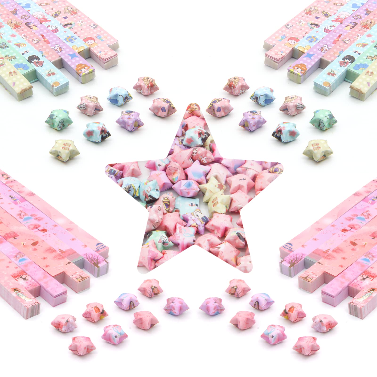 buy-mingqieven1120-sheets-origami-star-paper-strips-with-2-different