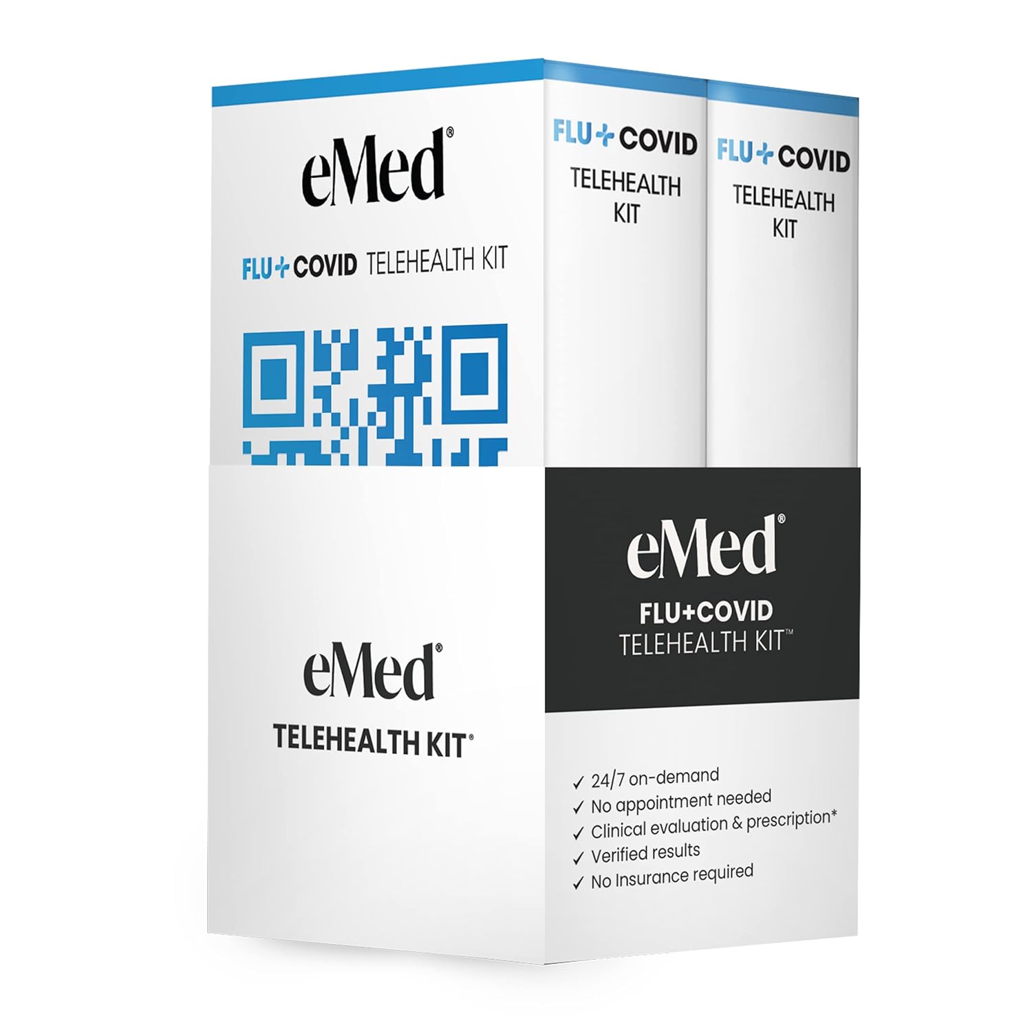 eMed Telehealth Kit for COVID19 & Flu Proctored Flu