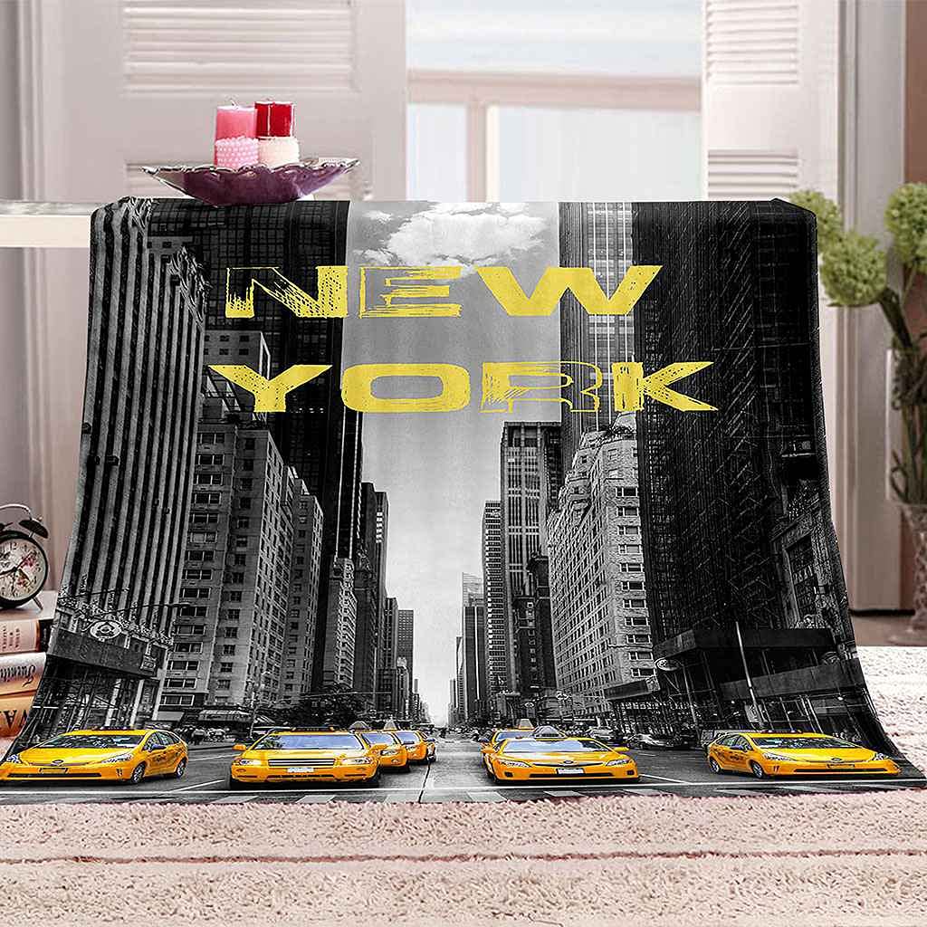 Couverture microfibre douce et confortable paysage architectural