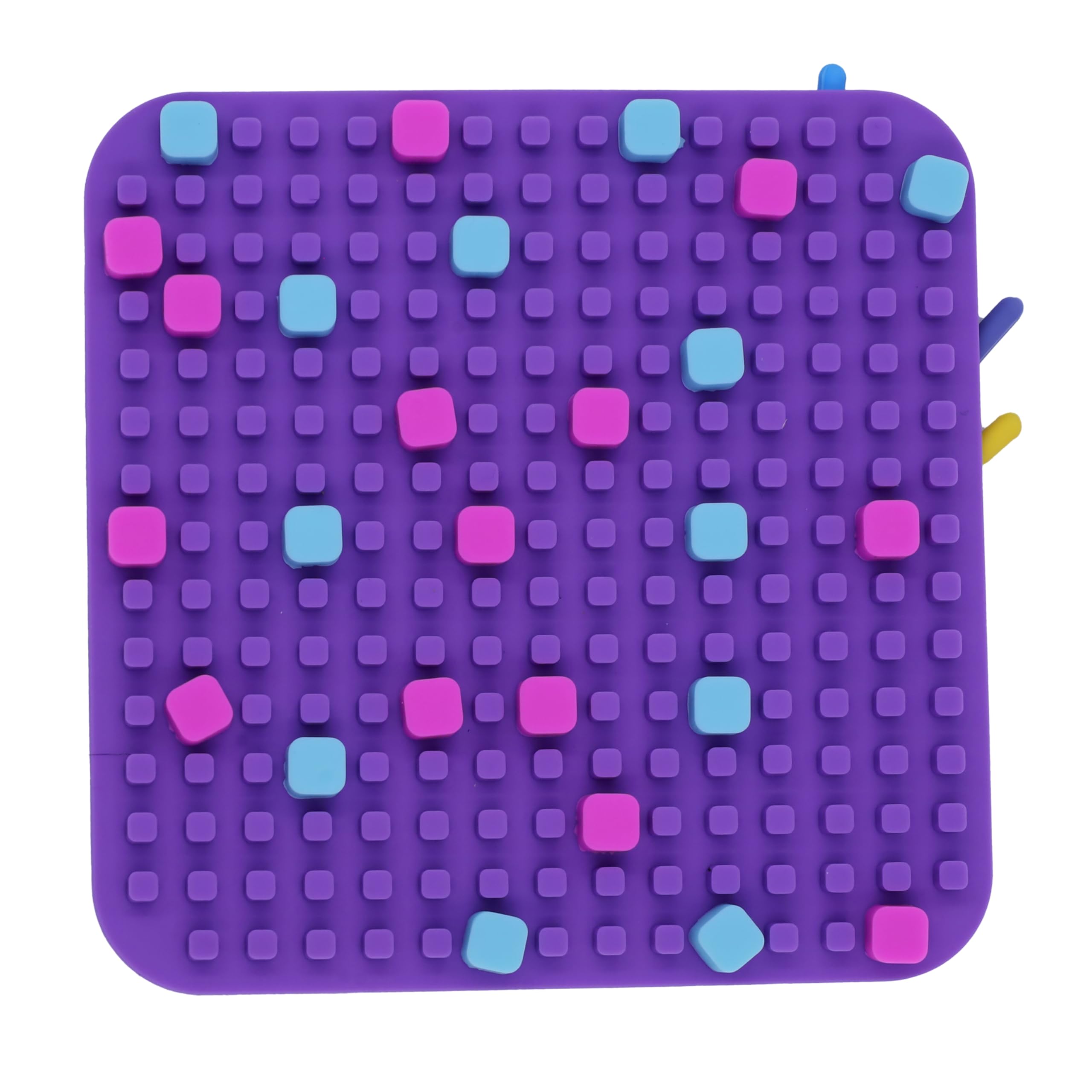 Ji and Ja Sensory Activity Board for Kids, Fidget Toys Silicone Busy Board for Fine Motor Skill Stress Relief Anxiety ADHD Autism Kids 3+ and 10 Strings and Beads (Random Design) 3