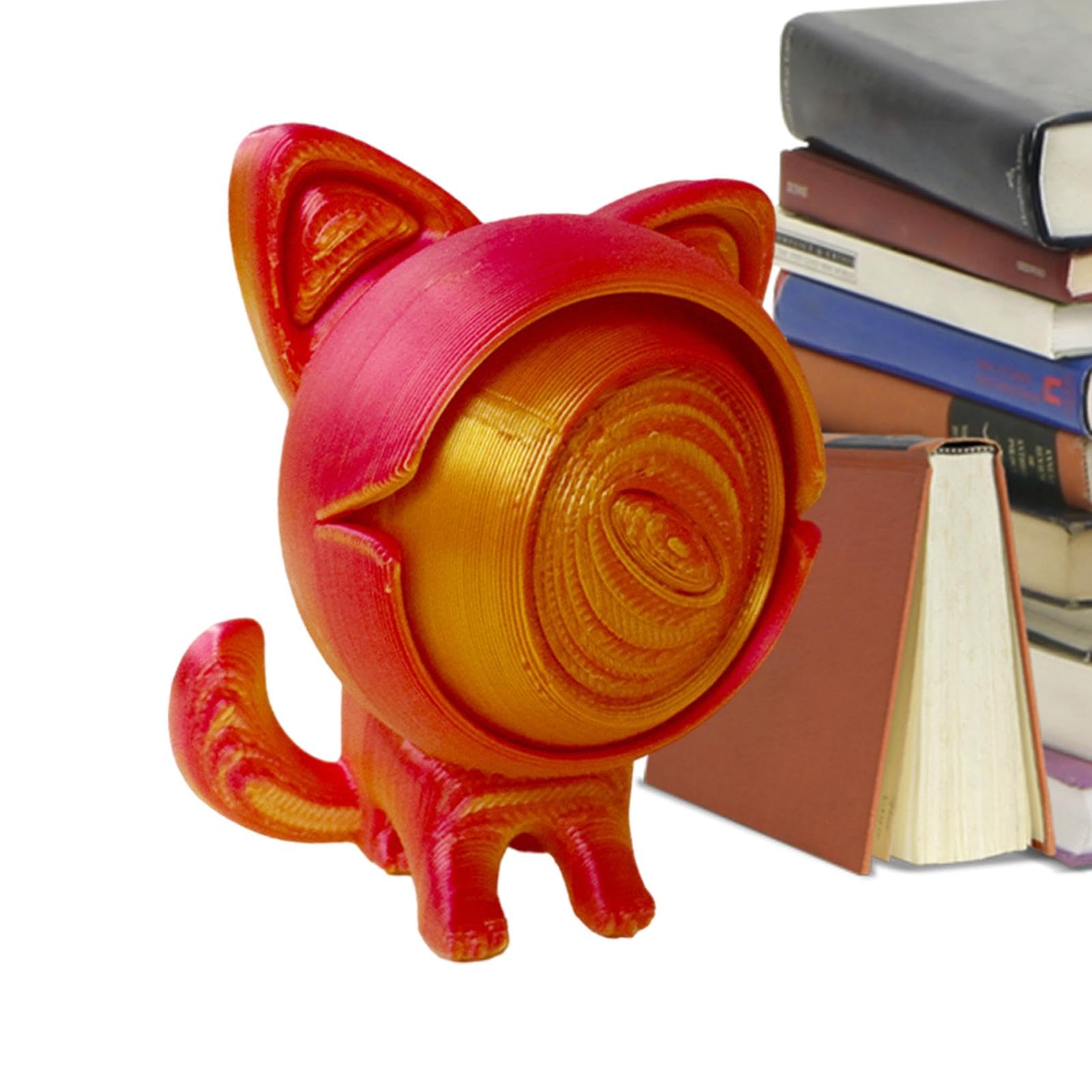 Amazon｜3D プリント片目の猫のおもちゃ、3D プリント動物 - 柔軟な 