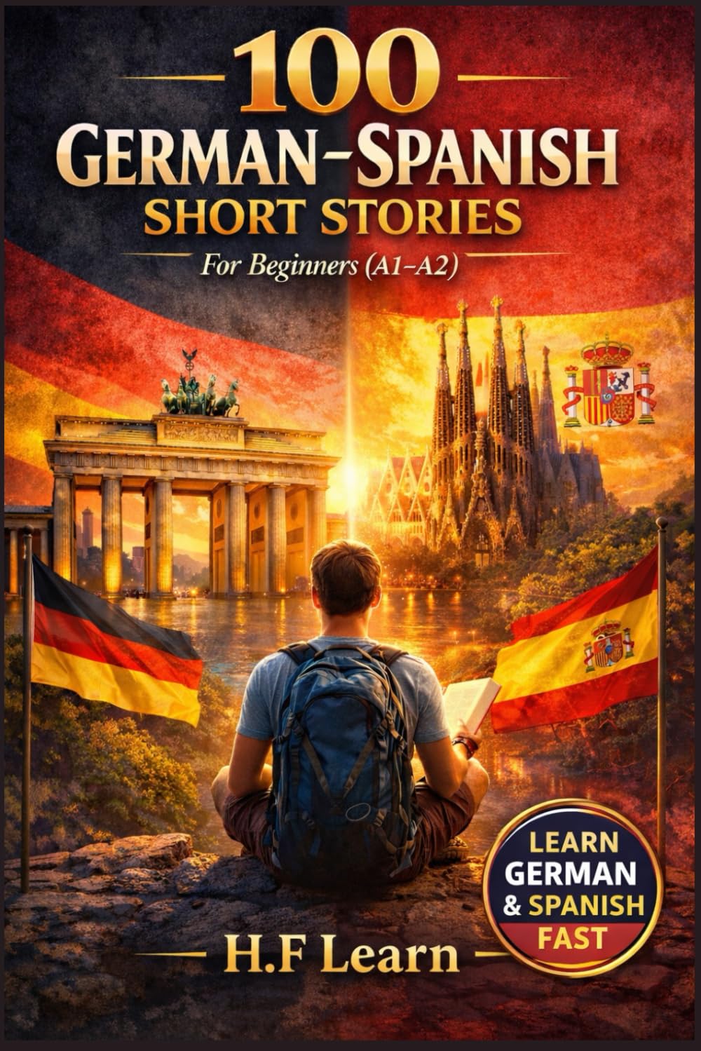 100 German–Spanish Short Stories for Beginners: Bilingual Short Stories for Beginners to Learn German & Spanish Fast. Includes Basic Vocabulary, ... Exercises for (A1–A2) (Spanish Edition)      Paperback – Large Print, March 3, 2026