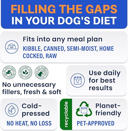 Miniatura 6 de Bark&Spark Probióticos para perros y enzimas digestivas (salud intestinal) Alergia y picazón en la piel  Tratamiento de gases para la diarrea de