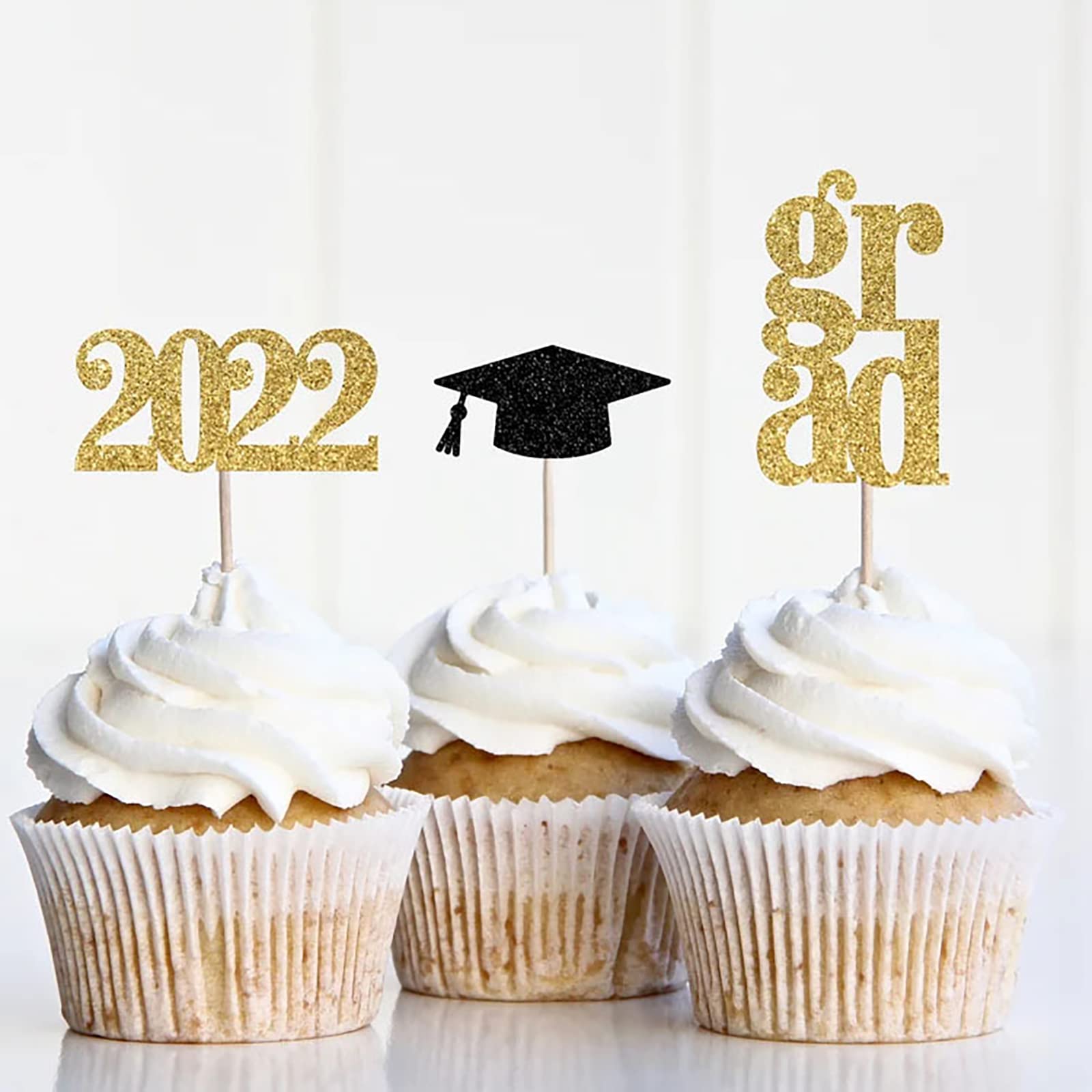 Buy 12Pcs Graduation Cupcake Toppers 2022 Graduation Cake Topper