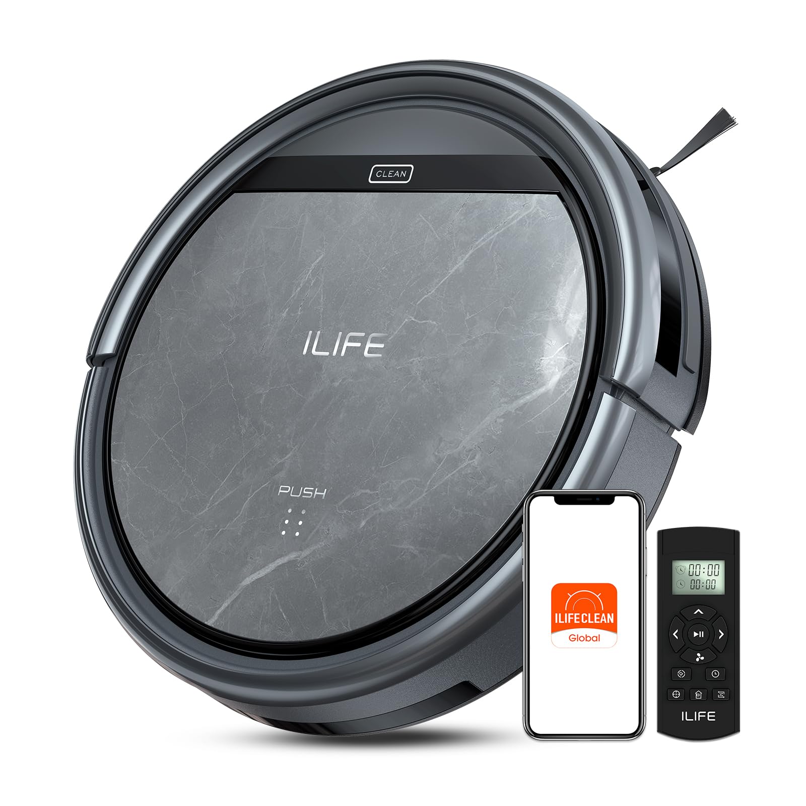 Photo 1 of ILIFE V5s Max Robot Vacuum, 4000Pa Max Suction Power, 2.4G WiFi/App/Alexa/Remote Control, Self-Charging Robotic Vacuum Cleaner, for Hard Floors Carpets and Pet Hair