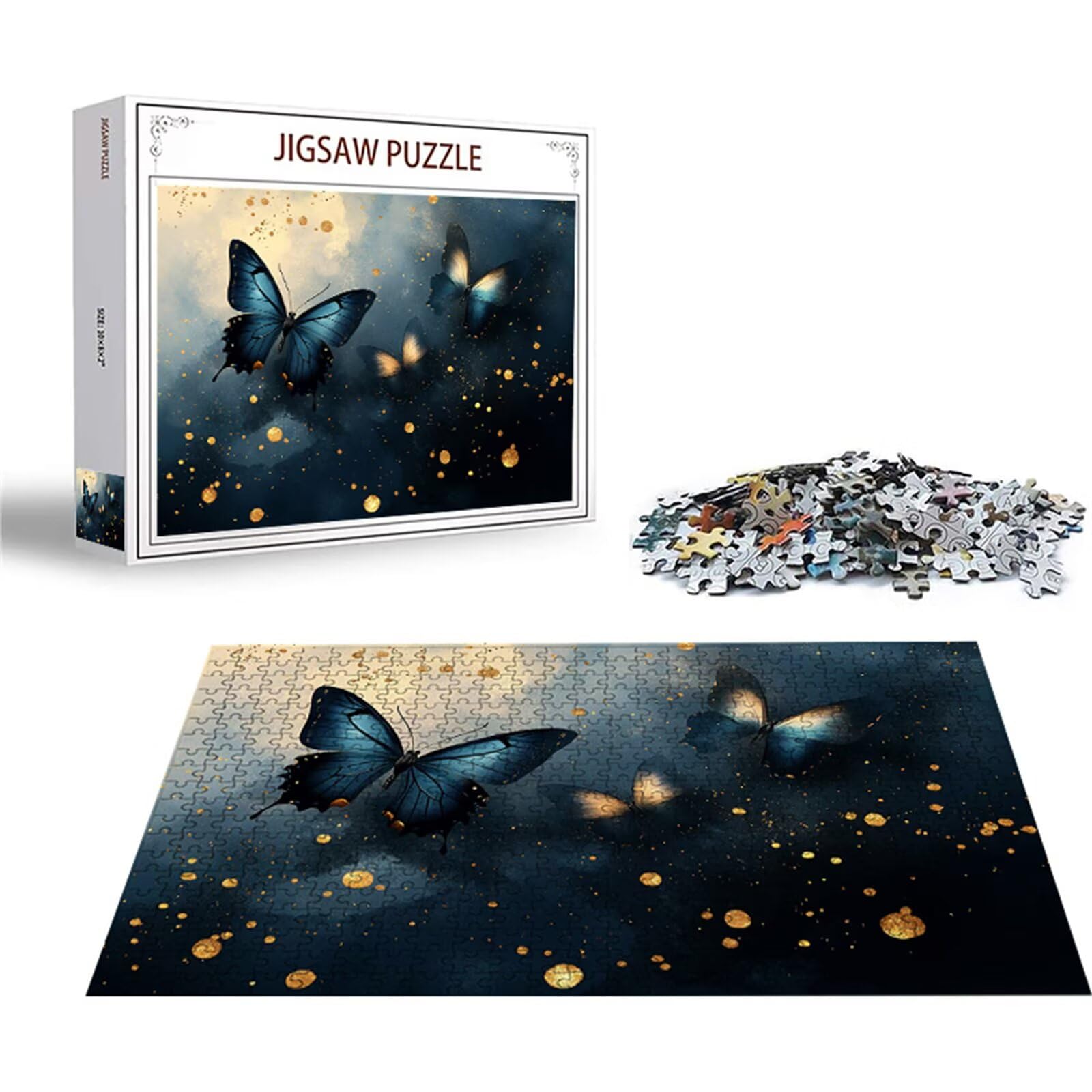 Puzzle 1000 sztuk motyl puzzle sen drewniane układanki, klasyczne dla dorosłych diY gra wyzwanie idealnie pasują do swoich liter z tyłu Wysokiej jakości układanki dla dzieci dorosłych wiek 14 lat O-3
