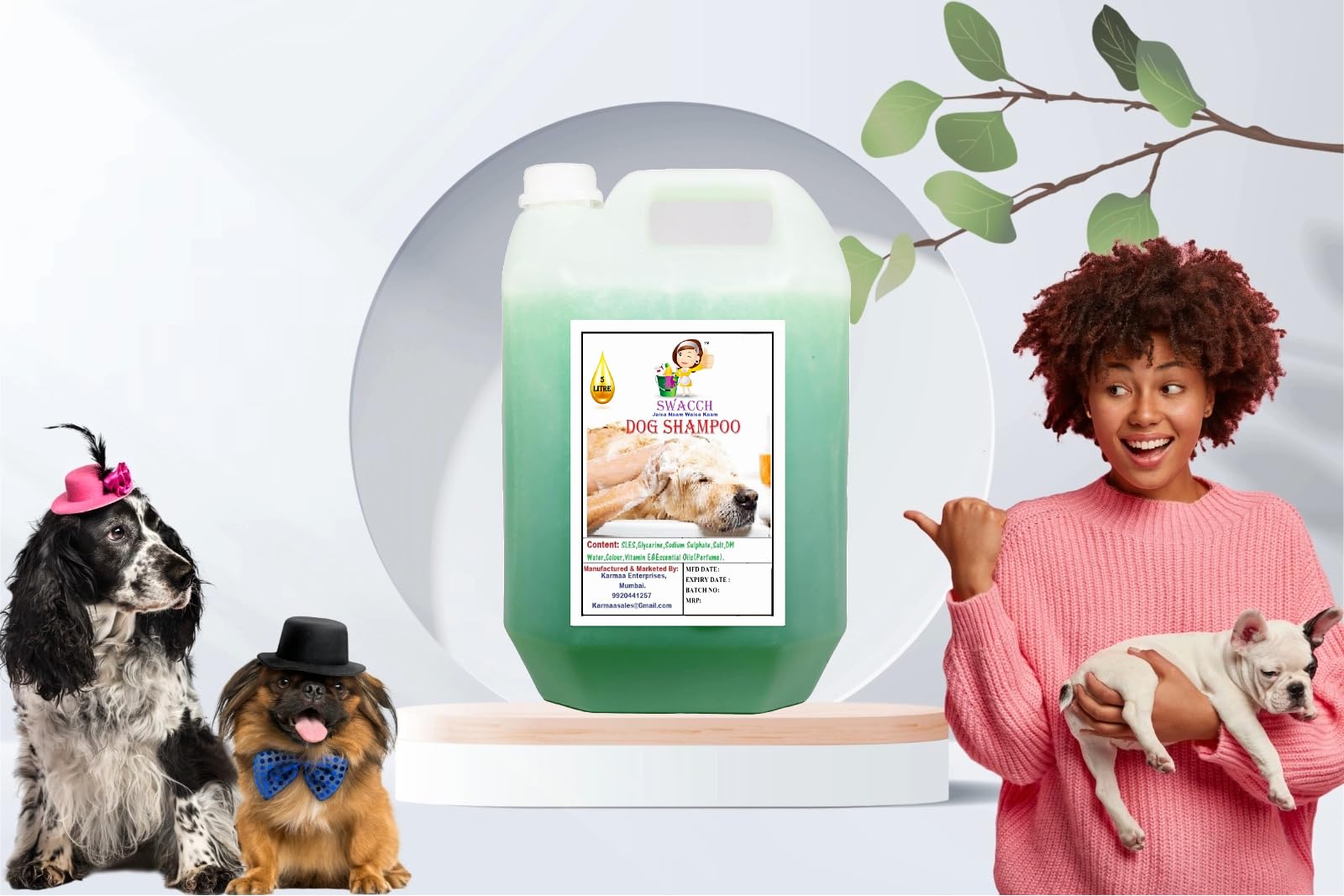 SWACCH Dog Shampoo (5 Litre) Neem Alovera (B0BNJ9K44F) Amazon Price History, Amazon Price Tracker