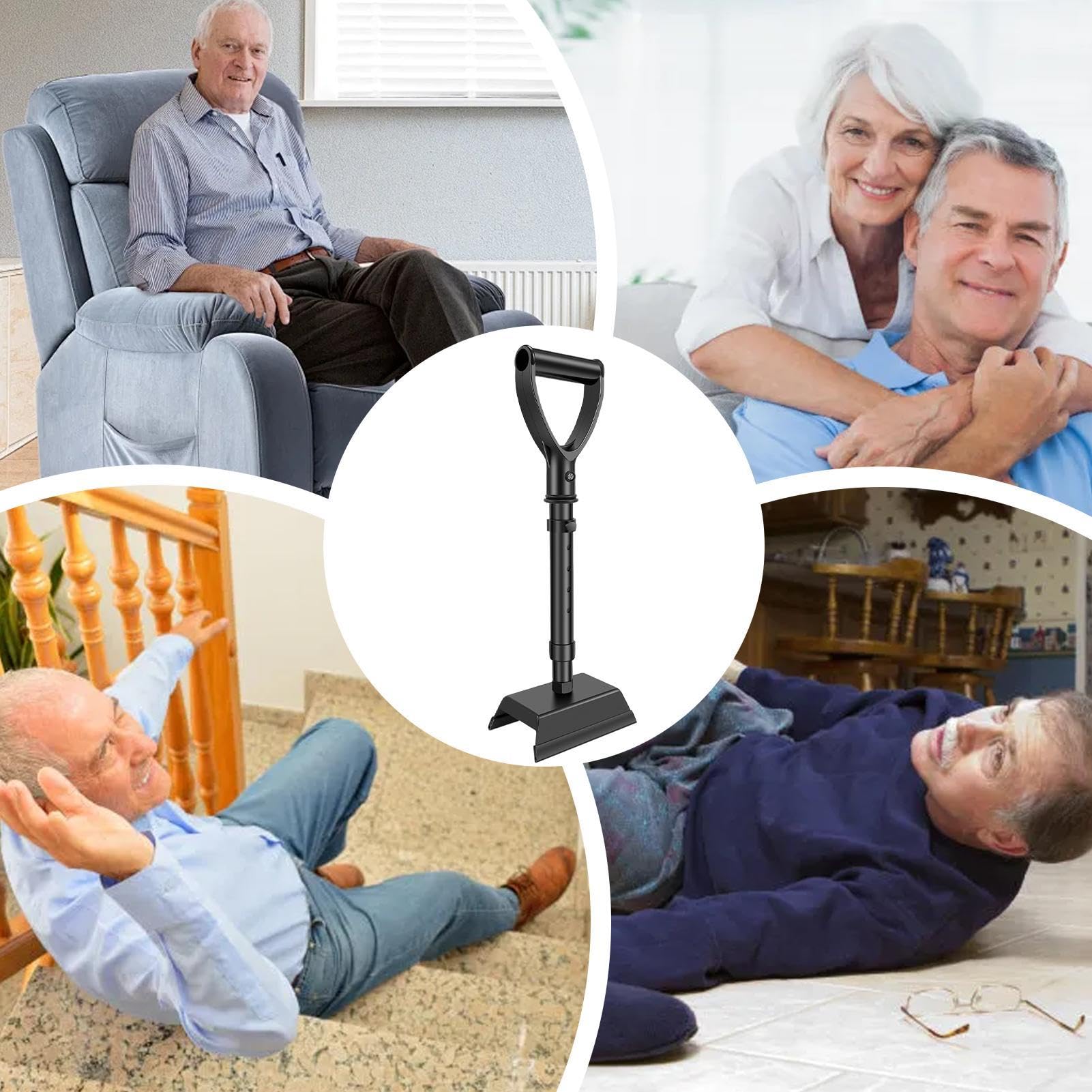 Generico Walking Stick, Crutches For Adults, Adjustable Stand Assist, Elder Support Device, Adjustable Stand Assist Mobility Tool, Stable Senior Mobility Aid For Standing Assistance, Elderly Support