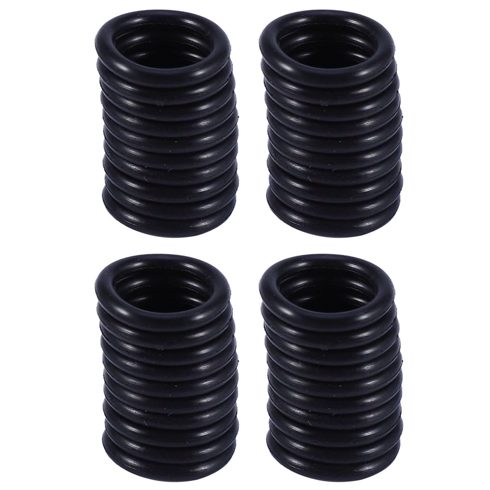 Jnchdghwa Black 40 Pcs Rubber Oil Seal O Shaped Rings Seal Washers 16 X 12 X 2 Mm