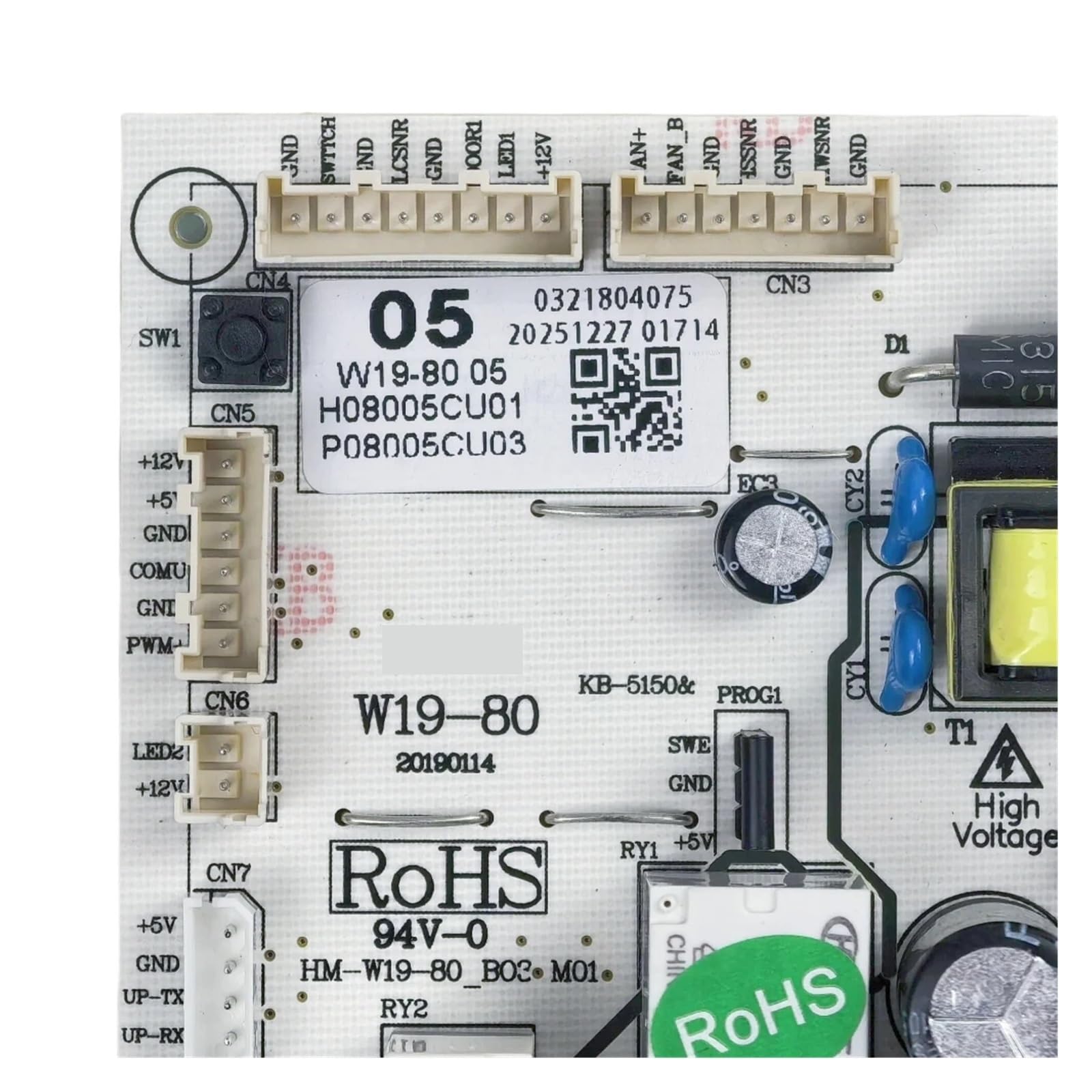 Placa de control de nevera Placa principal W19-80 05 W19-8005, Tablero De Control Para Circuito Refrigerador PCB, Placa Base, Repuestos Congelador
