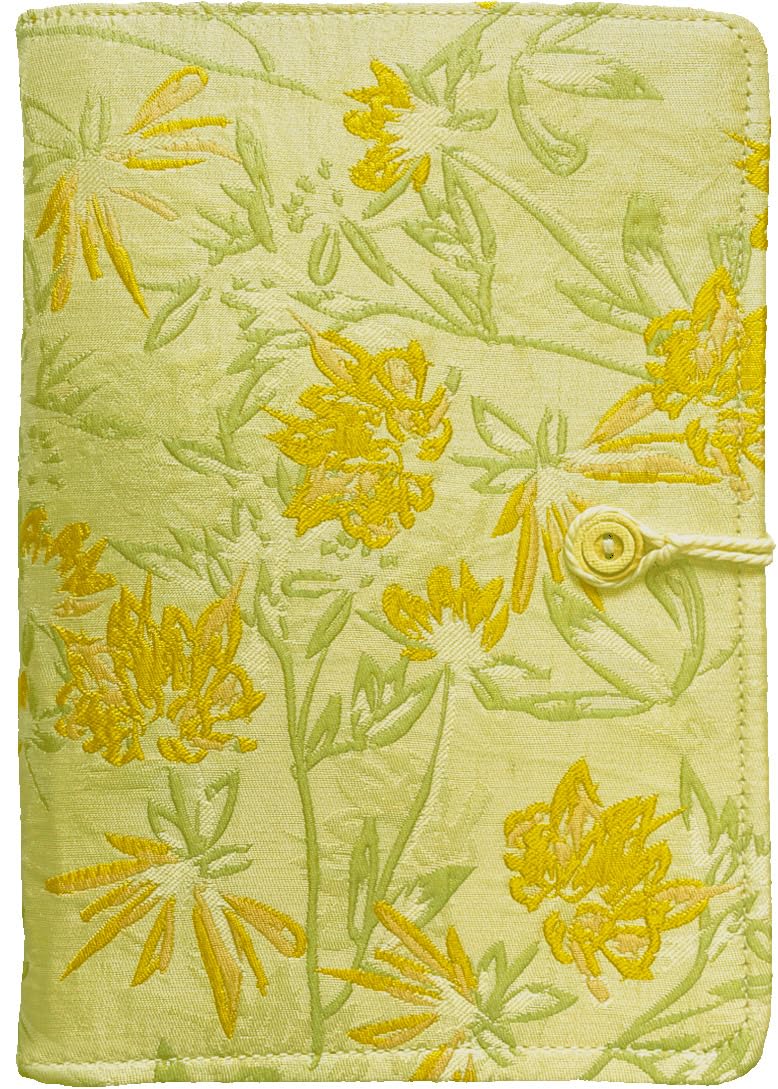 ipoul Journal for Women Flower Embroidery Refillable Notebook, A5 Binder 6 Ring, Budget Binder, Refillable Sketchbook