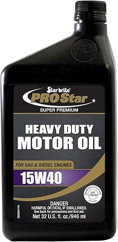 STAR BRITE Aceite de motor Pro Star Super Premium SAE 15W-40  Alto rendimiento, protección de motor resistente  Cumple con API CI, CJ-4 y más  32