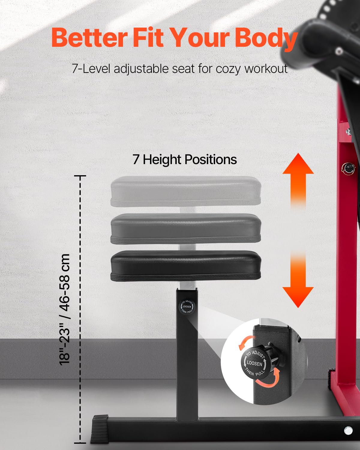 VEVOR Máquina de Curl de Predicador, Máquina de Curl de Bíceps 2 en 1 y de Extensión de Tríceps, Estación de Bíceps Aislada con Brazo Sentado, para Entrenamiento de Fuerza, para Gimnasio en Casa