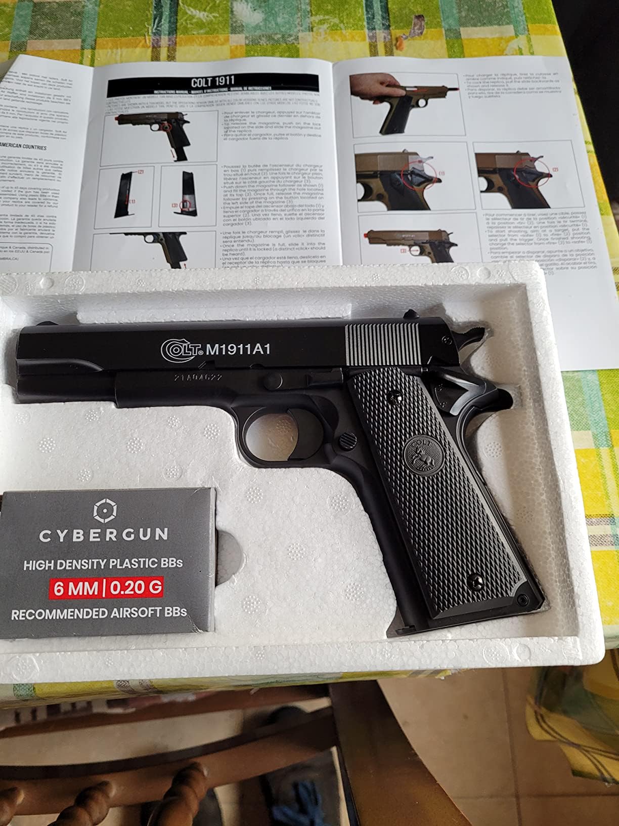 Cybergun Colt M1911-A1 HPA 180116 Metallo Nero, Pistone a molla