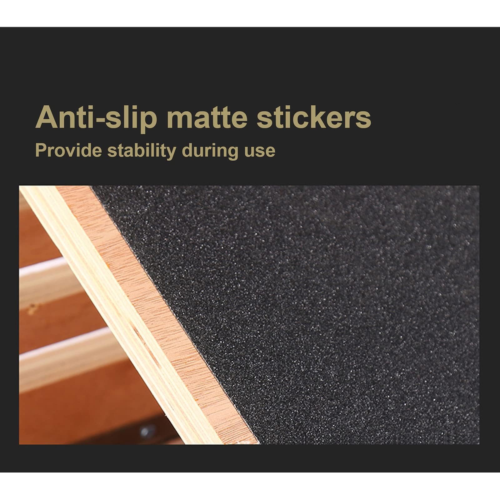 Tablero Inclinado de Madera, Camilla de Pantorrilla de Carga Ajustable de Nivel 4, Tensor Plegable para el hogar, Dispositivo de Estiramiento de Fascitis Plantar,Natural