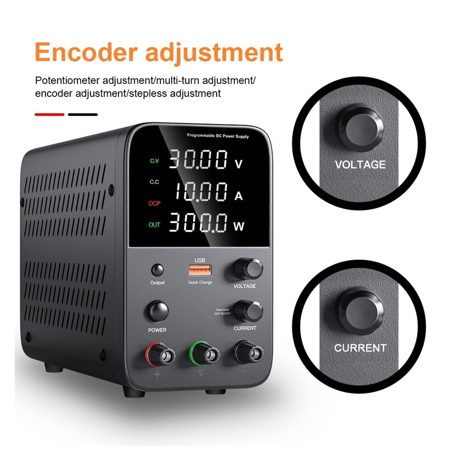 Fuentes de Alimentación de Laboratorio Fuente de alimentación de 30V, 10A, 6A CC, 60V, 5A, TPS3010, fuente de alimentación de laboratorio, fuente de alimentación estabilizada, interruptor de CC ajusta