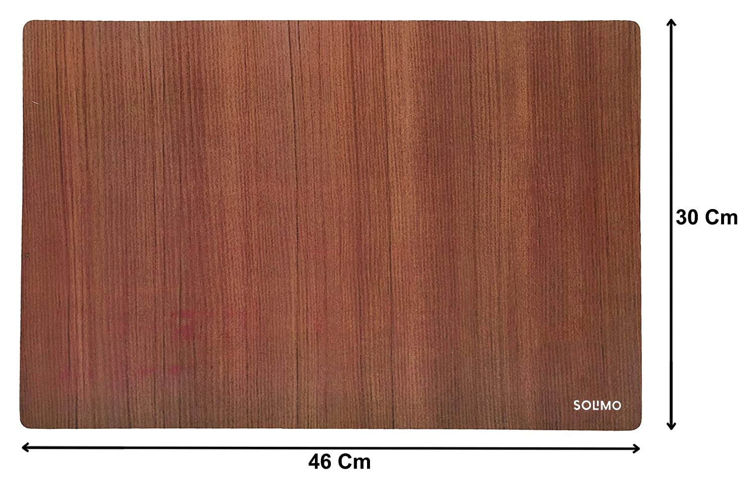 Solimo Polyvinyl Chloride Standard Pvc Fridge Mats - (Set of 6 Pcs, Brown) 3