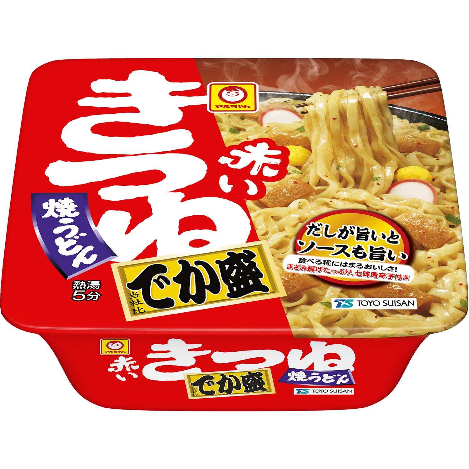 Amazon.co.jp: マルちゃん 赤いきつね焼うどん でか盛 138g ×12個 